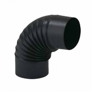 Enamelled Elbow 90° 10 Matt Black Aeternum Ala