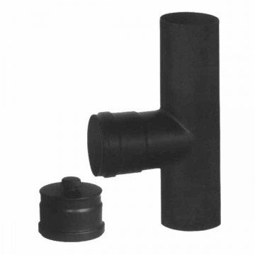 Elbow T Steel 8 Black 2Mm Pellet Wing