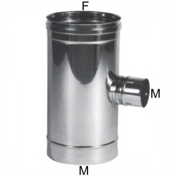 Coude T Inox 10 Latéral 8 m Maral