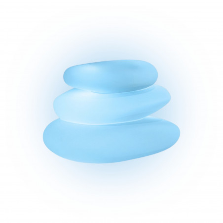 Eden Bright Blue Light in Monacis Polymer - Cm 75X62X47 H