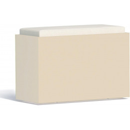 Pouf Blanc Spacieux et...