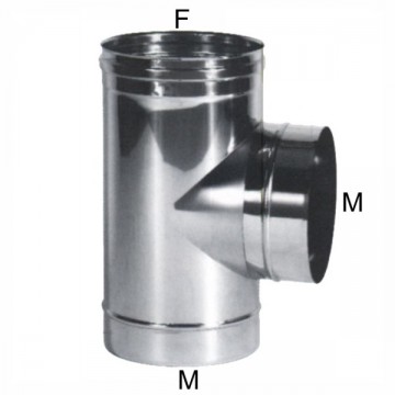 Té Coudé Inox 8 m Latéral Maral