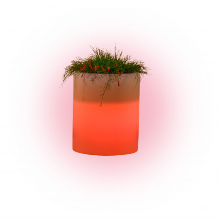 Vase Luce in Polymer Monacis Venusio Bright - Ø 40 cm. - h 50cm. Red light