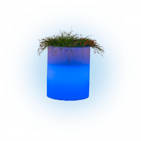 Vase Luce in Polymer Monacis Venusio Bright - Ø 40 cm. - h 50cm. Blue light