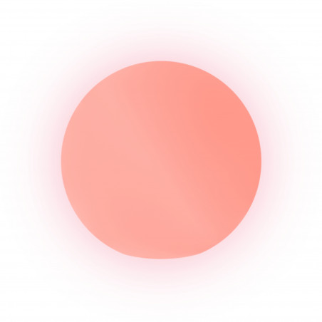 Lampada sfera di design Ø70 in polimero luce rossa per interno ed esterno - Made in Italy - Monacis
