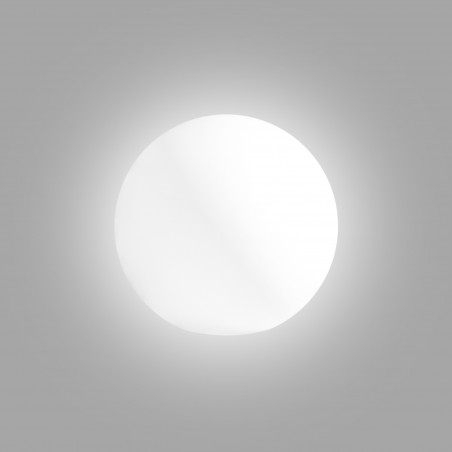 Lampada sfera di design Ø50 in polimero luce bianca per interno ed esterno - Made in Italy - Monacis