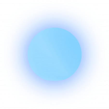 Lampada sfera di design Ø50 in polimero luce blu per interno ed esterno - Made in Italy - Monacis