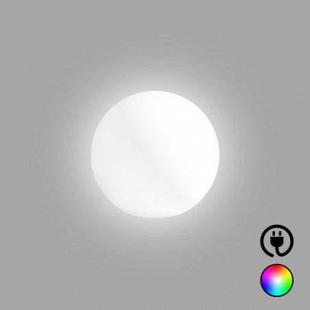 Lampada sfera di design Ø40 in polimero LED multicolor per interno ed esterno - Made in Italy - Monacis