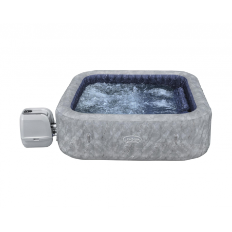 Spa gonfiabile idromassaggio quadrata 5-7 posti HydroJet Pro con riscaldatore 40°C e LED, 230x230 cm con copertura e filtro