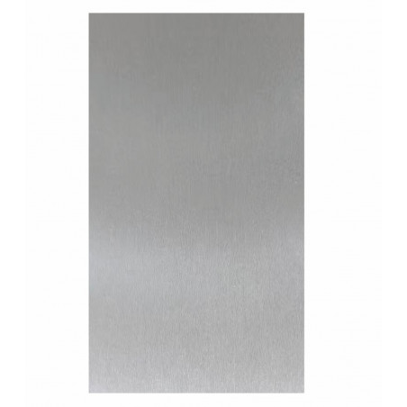 Pannelli decorativi parete effetto acciaio inox, rivestimento murale PVC UV impermeabile 120x60 set 6 pezzi - Divina Home