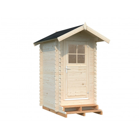 Casetta in legno Petteri 138x158 cm pareti 28 mm con pavimento incluso – Esterni da Vivere