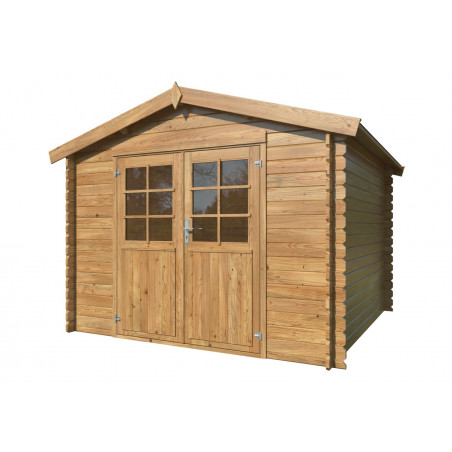 Casetta in legno Rita 300x300 cm impregnato autoclave pareti 28 mm – Esterni da Vivere