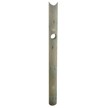 Pali in legno impregnato con foro e incavo 10 pezzi diametro 12 cm lunghezza 150 cm per recinzioni - Esterni da Vivere