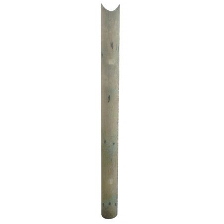 Pali in legno impregnato con incavo 10 pezzi diametro 12 cm lunghezza 150 cm per recinzioni - Esterni da Vivere