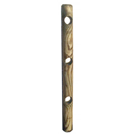 Pali in legno impregnato con 3 fori 10 pezzi diametro 12 cm lunghezza 200 cm per recinzioni - Esterni da Vivere