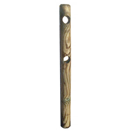 Pali in legno impregnato con 2 fori 10 pezzi diametro 14 cm lunghezza 150 cm per recinzioni - Esterni da Vivere