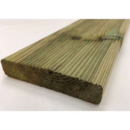 Tavole in legno impregnato zigrinate 40 pezzi sezione 1,9x9 cm lunghezza 300 cm per recinzioni e rivestimenti - Esterni da Vivere