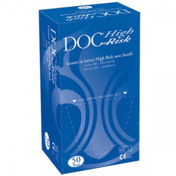 Doc High Risk Latex Gloves pcs.50 L