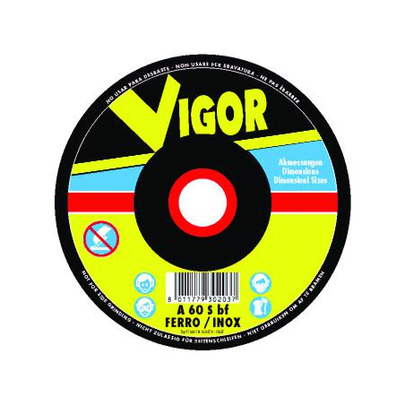 Eliminare Mola abrasiva Vigor Special Acciaio-Inox Piane 115x1,6x22