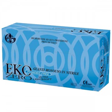 Guanti Nitrile Eko Zero Powder Free pz.100 L