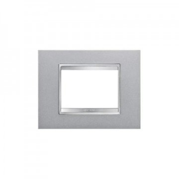 GW16203Vt Placca Lux 3P Colore Titanio