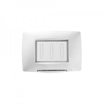 GW16703Tb Placca Stagna 3 Moduli Ip55 Bianco