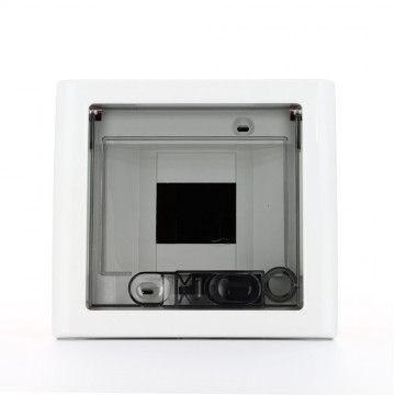 GW40602 Flush-mounting Protected Switchboard with Smoked Transparent Door 4 Ip40 Modules