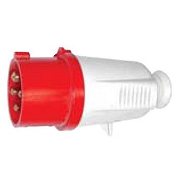 GW60009H Straight plug 3P+N+E 16A 380-415V 50/60Hz 6H Red