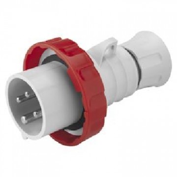 GW60030H Straight plug 3P+E 16A 380-415V 50/60Hz 6H Red