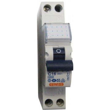 GW90027 Circuit breaker 1P+N C16 4.5Ka