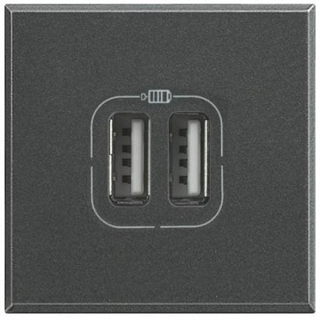Hs4285C2 Axolute Anthracite Double Color Usb Connector Socket