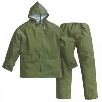 Raincoat Jacket+Trousers Green L