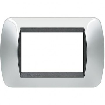 L4803Cr 3-module Livinglight Polished Chrome Plate