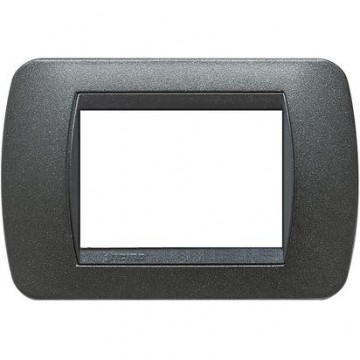 L4803Gfn Placca 3 Moduli Grafite Nero Livinglight