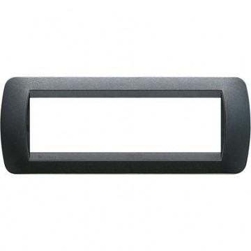 L4807Pa 7-module dark steel cover plate Livinglight