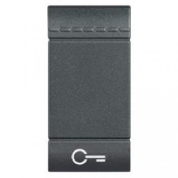 L4915Fn Copritasto Simbolo Chiave Antracite Livinglight